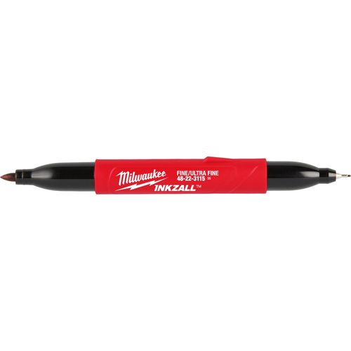 Main product image of INKZALL Double Sided Black Jobsite Marker – Ultra Fine & Fine Point, 48-22-3115