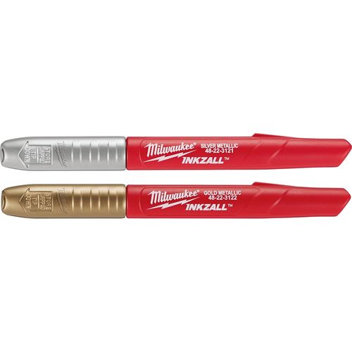 Main product image of Pack of 2 INKZALL Silver/Gold Metallic Fine Point Marker, 48-22-3123