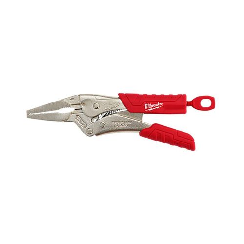 Main product image of 6" TORQUE LOCK LONG NOSE LOCKING PLIERS WITH GRIP, 48-22-3406