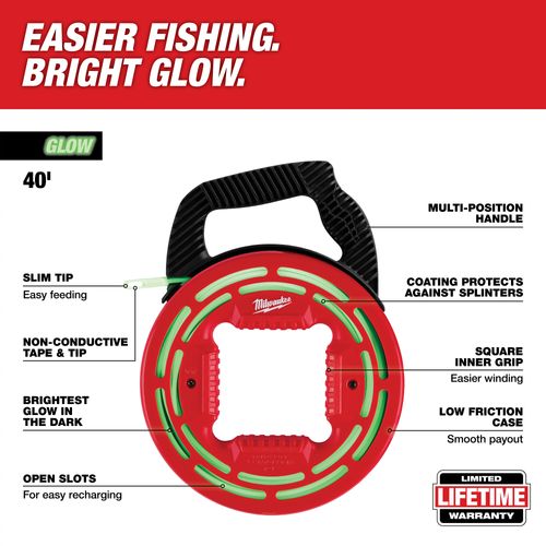 Main product image of 40' Glow Fish Tape, 48-22-4184