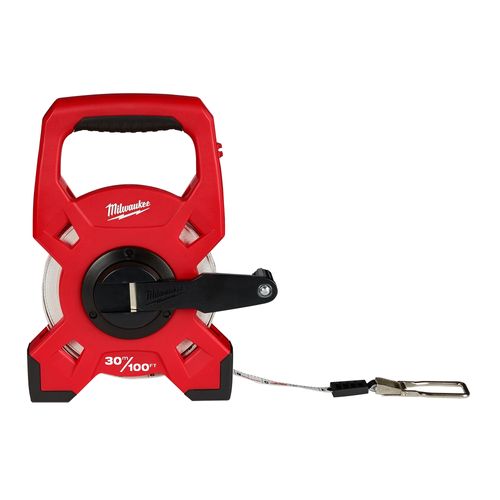 Main product image of 100' Fiberglass Open Reel Long Tape Measure, 2" Width, 48-22-5330