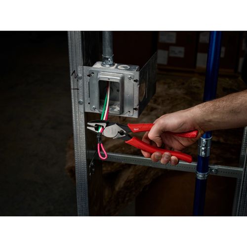 Main product image of 9" Comfort Grip High Leverage Lineman's Pliers with Crimper, 48-22-6100