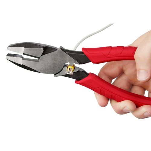 Main product image of 9" Comfort Grip High Leverage Lineman's Pliers with Crimper, 48-22-6100