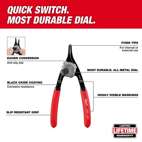Main product image of .038" Convertible Snap Ring Pliers - 90°, 48-22-6532