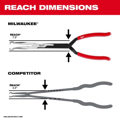 Main product image of 3 Piece Long Reach Hose Grip Pliers Set, 48-22-6563