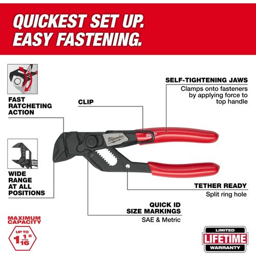Main product image of 5" Pliers Wrench W/ Belt Clip, 48-22-6906