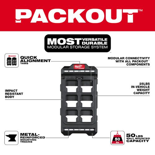 Main product image of 2 Piece PACKOUT Tool Station w/ Compact Wall Plate Set