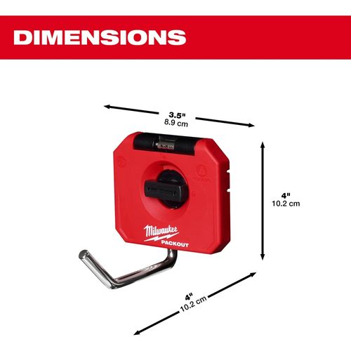 Main product image of PACKOUT 4" Single Straight Hook, 48-22-8328