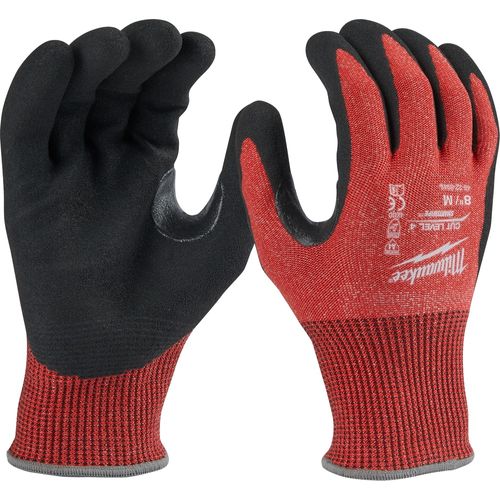Main product image of 12 Pair Cut Level 4 Nitrile Dipped Gloves (Medium) 48-22-8946B