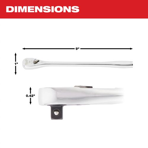 Main product image of 1/4" Drive 9" Ratchet, 48-22-9005