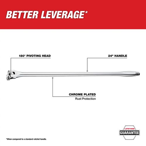 Main product image of 1/2" Drive 24" Breaker Bar, 48-22-9013