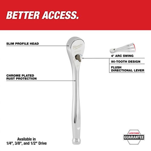 Main product image of 1/4" Drive Ratchet, 48-22-9014