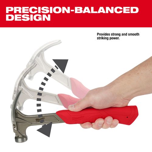 Main product image of 12oz Smooth Face Hybrid Claw Finish Hammer, 48-22-9019