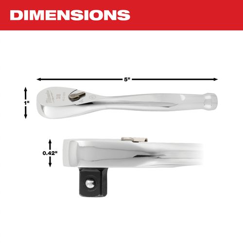 Main product image of 3/8" Drive 5" Ratchet, 48-22-9036