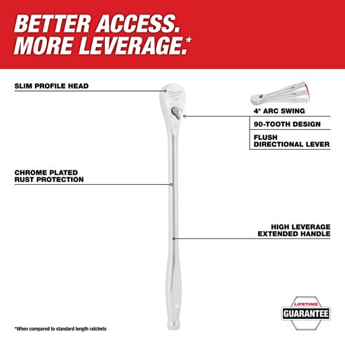 Main product image of 3/8" Drive 12" Ratchet, 48-22-9037