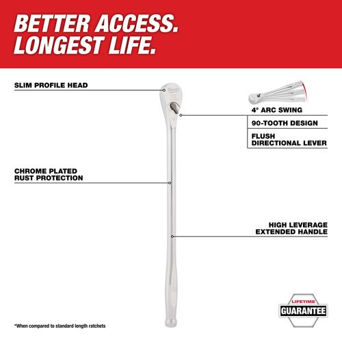 Main product image of 1/2" Drive 18" Ratchet, 48-22-9050