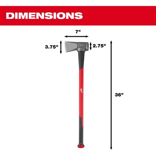 Main product image of 8lb Splitting Maul (36" Handle), 48-22-9064