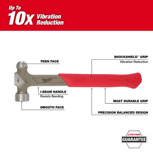 Main product image of 16 oz Steel Ball Peen Hammer, 48-22-9130