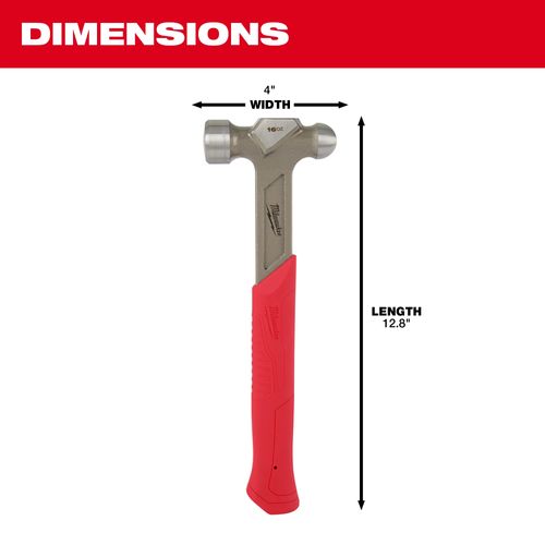 Main product image of 16 oz Steel Ball Peen Hammer, 48-22-9130