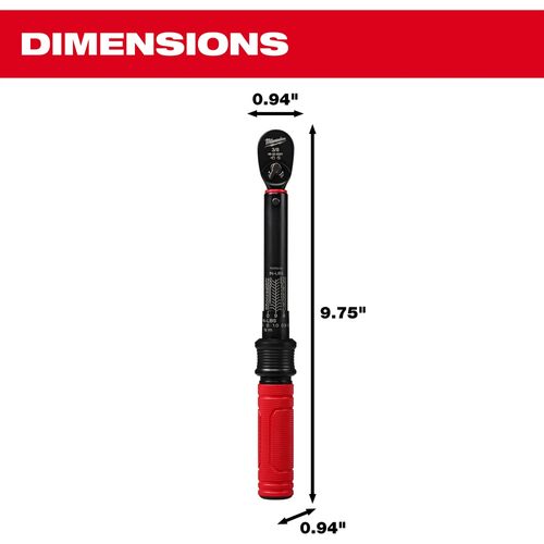 Main product image of 3/8" Drive Click Torque Wrench, 5-250 in lbf, 48-22-9201
