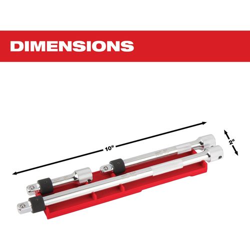 Main product image of 3 Piece 3/8" Drive Locking Extension Set, 48-22-9361
