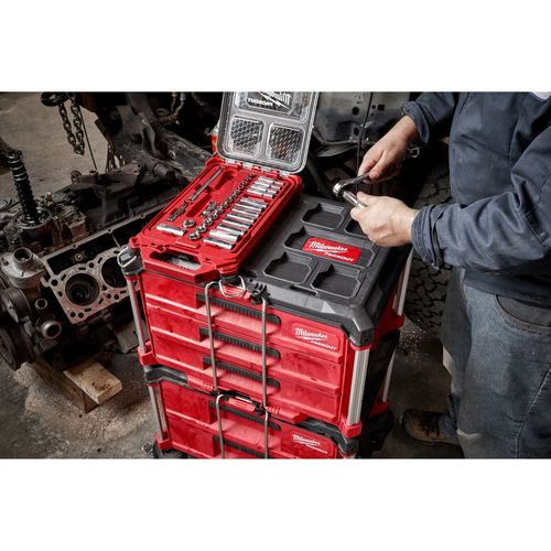 Main product image of 28 Piece 3/8" Drive SAE Ratchet and Socket Tray, 48-22-9481T