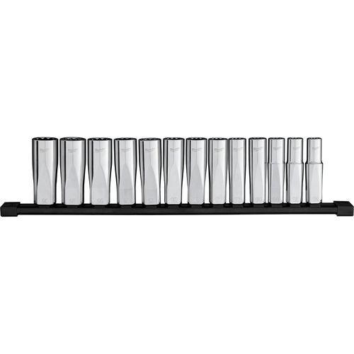 Main product image of 13 Piece 1/2" Drive 12-Point Deep Well Metric Socket Set, 48-22-9524