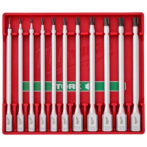 Main product image of 11 Piece 1/4" and 3/8" Drive Long TORX Bit Socket Set, 48-22-9534
