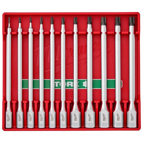Main product image of 11 Piece 1/4" and 3/8" Drive Long TORX Bit Socket Set, 48-22-9534
