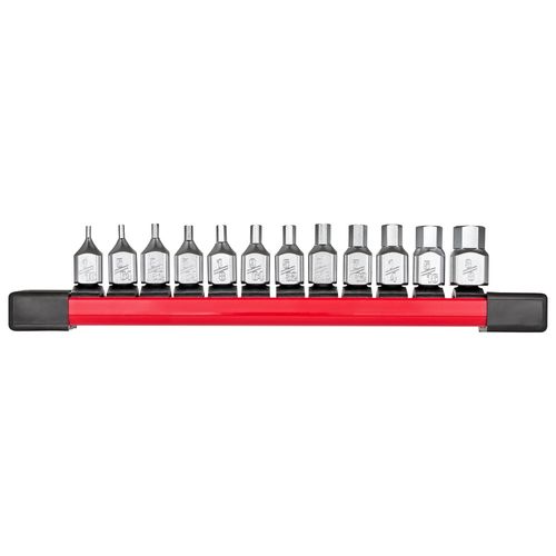 Main product image of 12pc 1/4" Drive Low-Profile Hex Bit Socket Set - SAE, 48-22-9544
