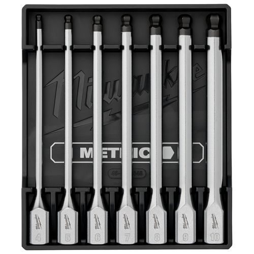 Main product image of 7 Piece 3/8" Drive Long Ball End Hex Bit Socket Set - Metric, 48-22-9548