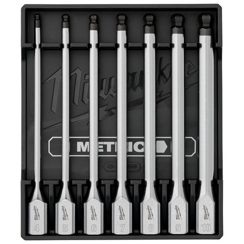Main product image of 7 Piece 3/8" Drive Long Ball End Hex Bit Socket Set - Metric, 48-22-9548