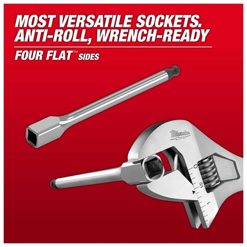 Main product image of 7 Piece 3/8" Drive Long Ball End Hex Bit Socket Set - Metric, 48-22-9548