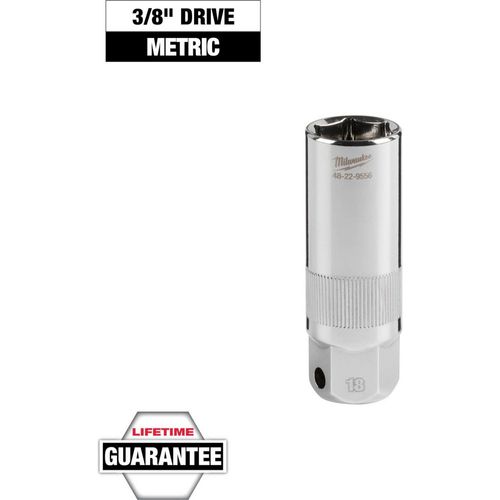 Main product image of 3/8" Drive 18MM Spark Plug Socket, 48-22-9556