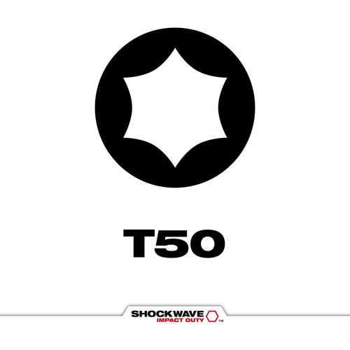 Main product image of SHOCKWAVE 1" Impact TORX T55 Insert Bits (Pack of 25), 48-32-4189
