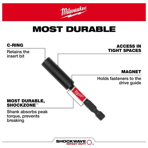Main product image of SHOCKWAVE Impact Duty Magnetic Bit Holder, 48-32-4305