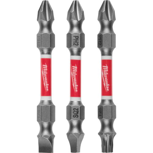 Main product image of 3 Piece SHOCKWAVE Impact Duty PH2/SQ2/T25 Double Ended Bits, 48-32-4319