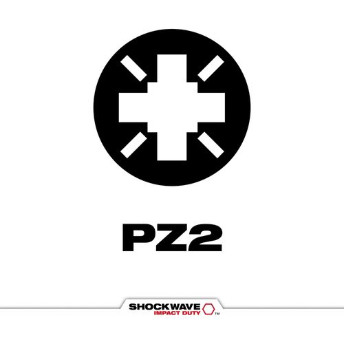 Main product image of SHOCKWAVE Impact Duty 1" Pozidriv #2 Insert Bits (Pack of 2), 48-32-4432