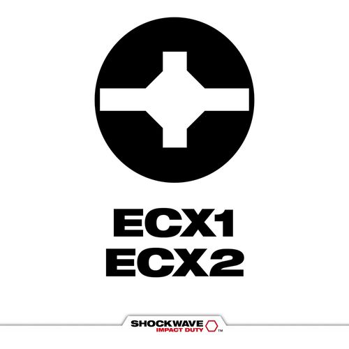 Main product image of 2 Piece SHOCKWAVE Impact Duty 1" Impact Duty ECX Combo Kit, 48-32-4440