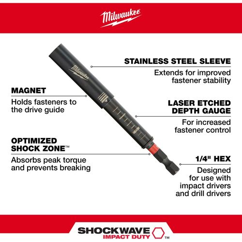 Main product image of SHOCKWAVE Impact Duty 6" Magnetic Drive Guide, 48-32-4517