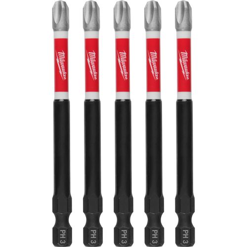 Main product image of SHOCKWAVE Impact Duty 3-1/2" Phillips #3 Power Bits (Pack of 5), 48-32-4566