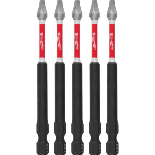 Main product image of SHOCKWAVE Impact Duty 3-/12" Square Recess #1 Power Bits (Pack of 5), 48-32-4575