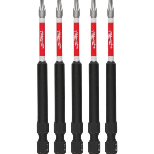 Main product image of SHOCKWAVE Impact Duty 3-1/2" TORX T10 Power Bits (Pack of 5), 48-32-4576