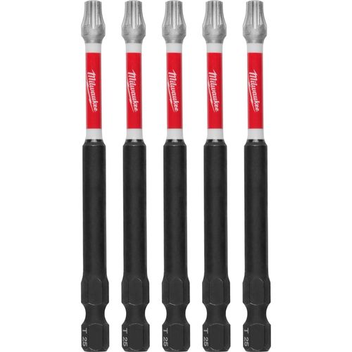 Main product image of SHOCKWAVE Impact Duty 3-1/2" TORX T25 Power Bits (Pack of 5), 48-32-4579