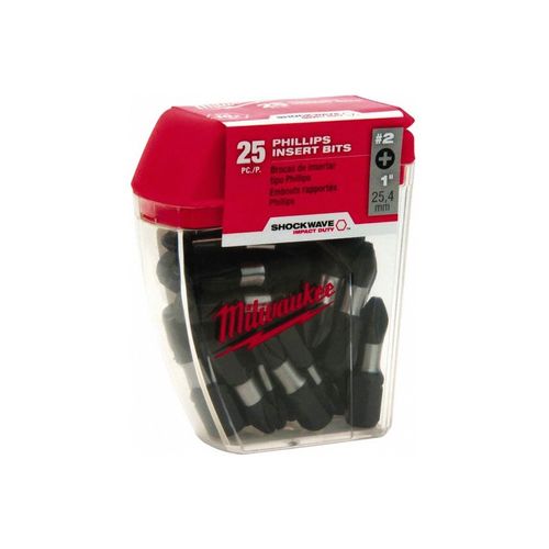 Main product image of SHOCKWAVE Impact Duty 1" Phillips #2 Insert Bit Contractor Pack, 48-32-4604
