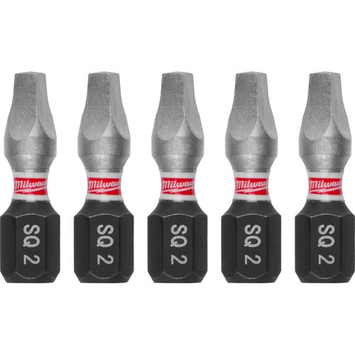 Main product image of SHOCKWAVE Impact Duty 1" Square Recess #2 Insert Bits (Pack of 5), 48-32-4605