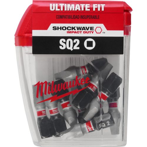 Main product image of SHOCKWAVE Impact Duty 1" Square Recess #2 Insert Bits Contractor Pack, 48-32-4607