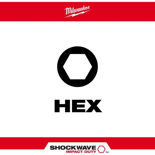 Main product image of 8 Piece SHOCKWAVE Impact Duty 1" METRIC HEX Impact Duty Bit Set, 48-32-4617