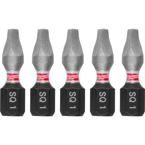Main product image of SHOCKWAVE Impact Duty 1" Square Recess #1 Insert Bits (Pack of 5), 48-32-4621