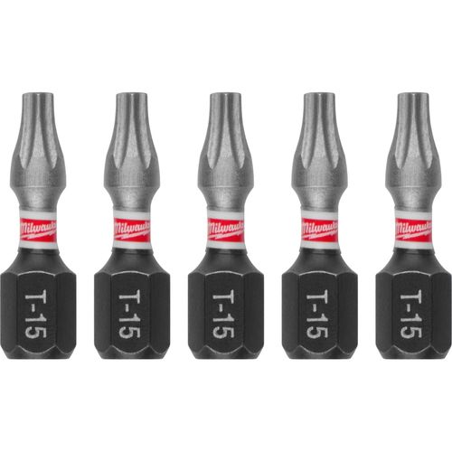 Main product image of SHOCKWAVE Impact Duty 1" TORX T15 Insert Bits (Pack of 5), 48-32-4628